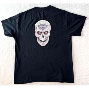 WWE Stone Cold Steve Austin 3:16 Black‎ Skull T-Shirt Size Large Mens Wrestling